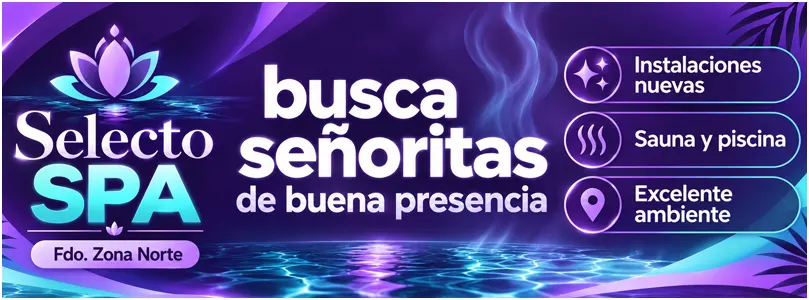 Trabaja con nosotros: Punto SPA Punto SPA busca chicas de Nivel VIP